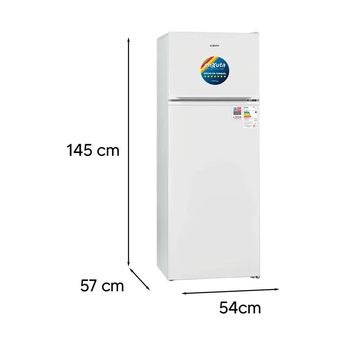 Heladera Enxuta Frío Húmedo 213 L con Freezer (Sin Caja)