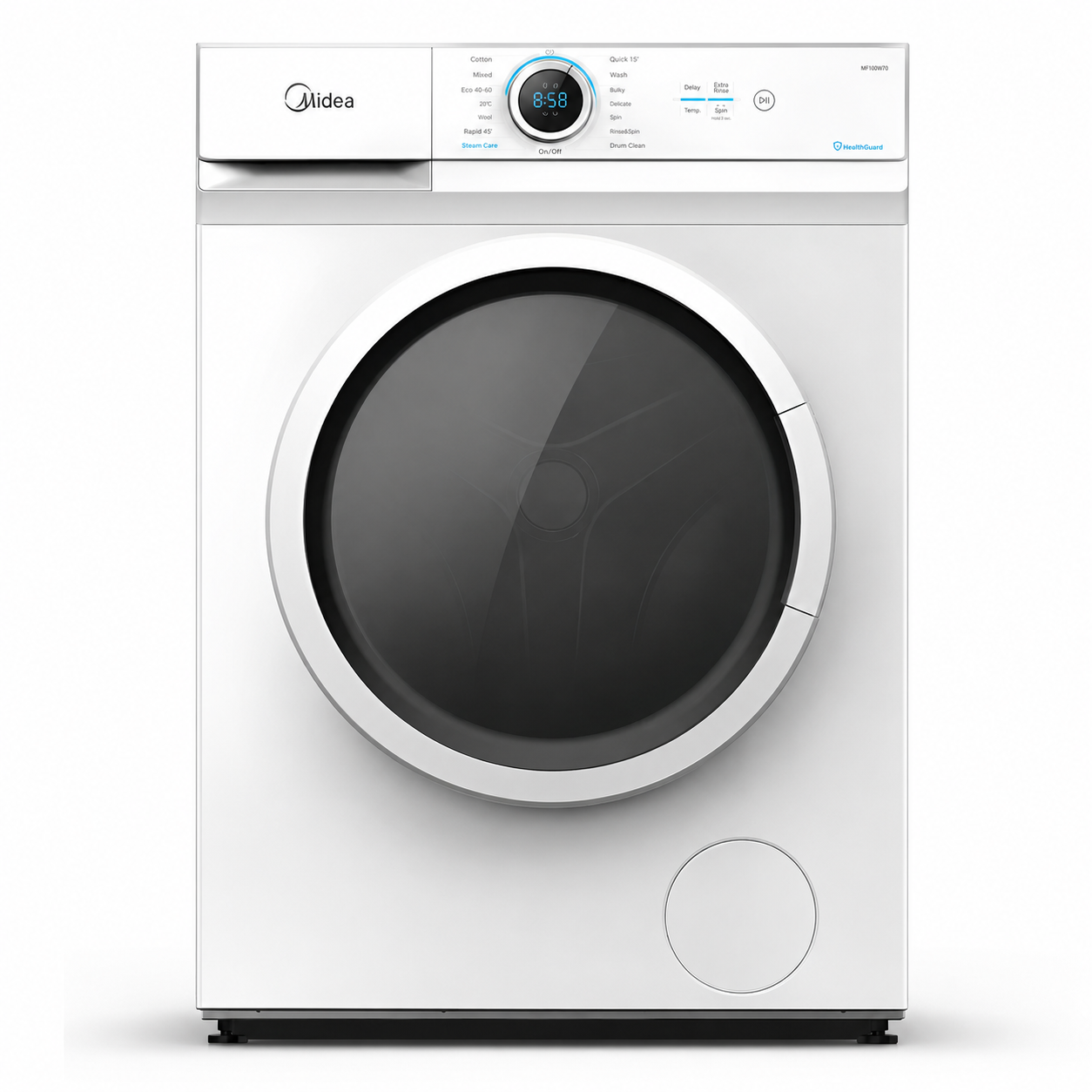 Lavarropas Midea MF100W70 Carga Frontal 7 kg – Blanco
