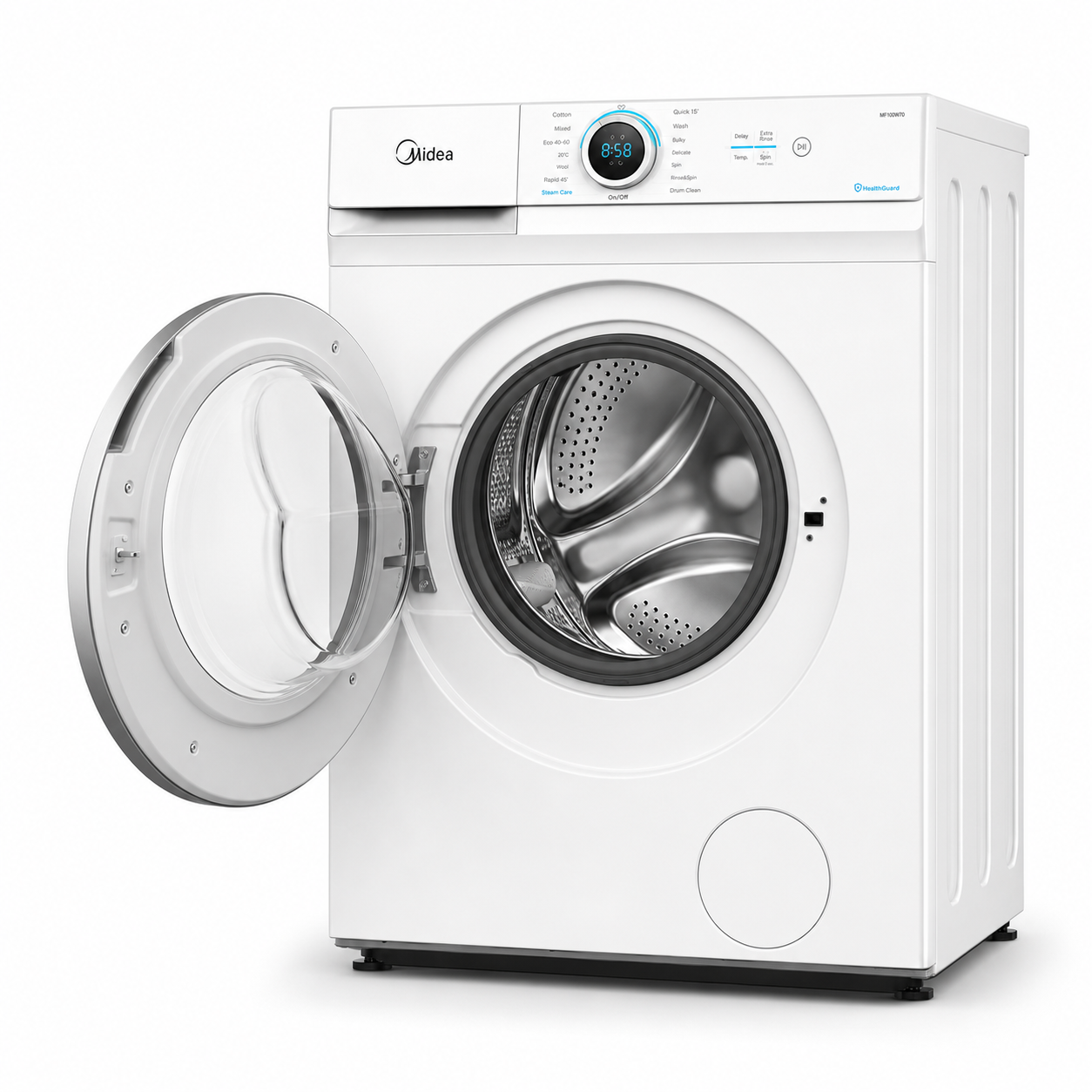 Lavarropas Midea MF100W70 Carga Frontal 7 kg – Blanco
