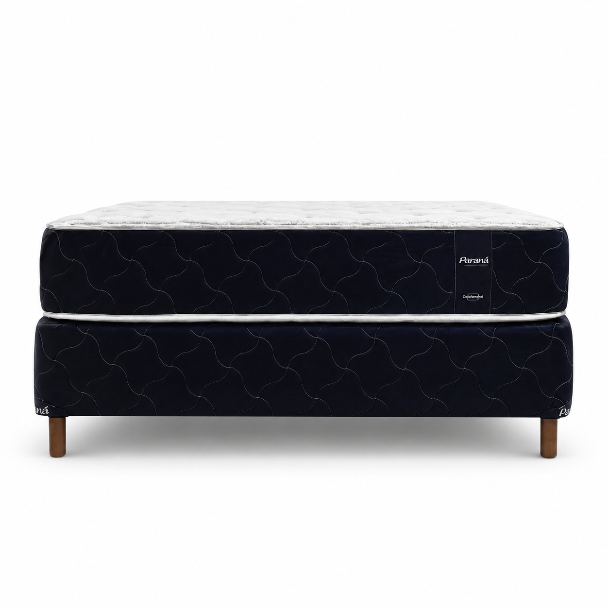 Sommier Paraná 2 Plazas con Colchón de Espuma 1,40 × 1,90 m – 24 cm