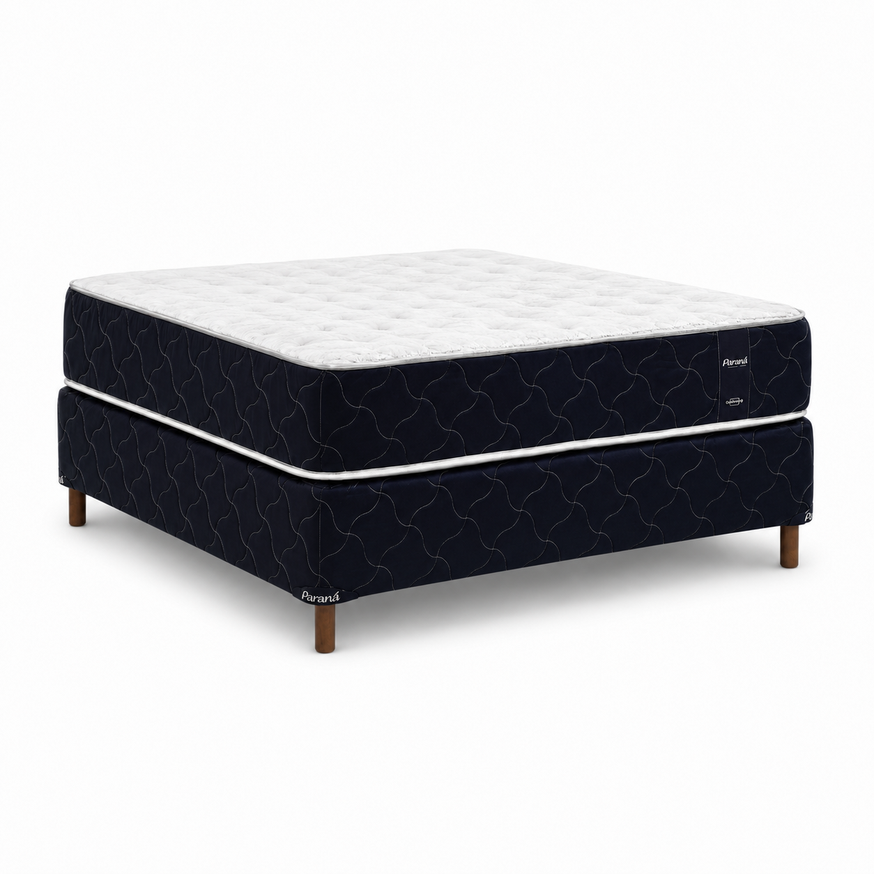 Sommier Paraná 2 Plazas con Colchón de Espuma 1,40 × 1,90 m – 24 cm