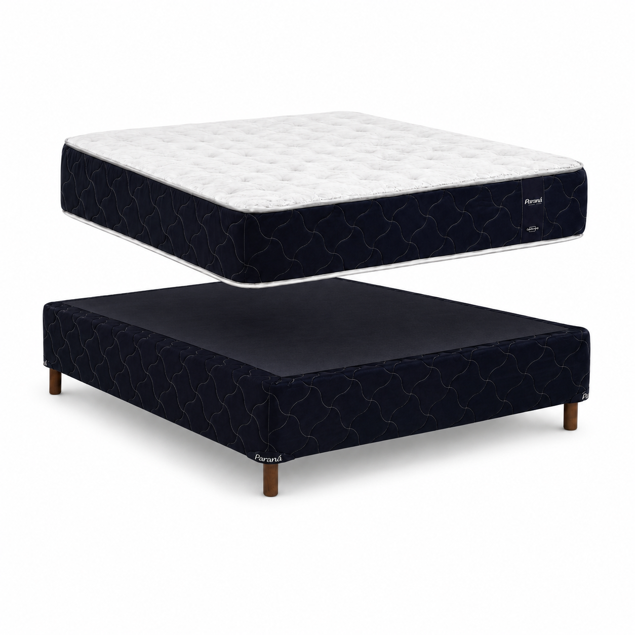 Sommier Paraná 2 Plazas con Colchón de Espuma 1,40 × 1,90 m – 24 cm