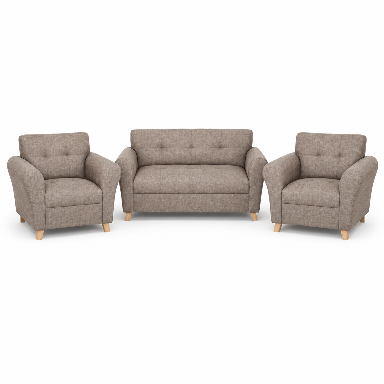 Juego de living 3 piezas – Sofá + 2 sillones
