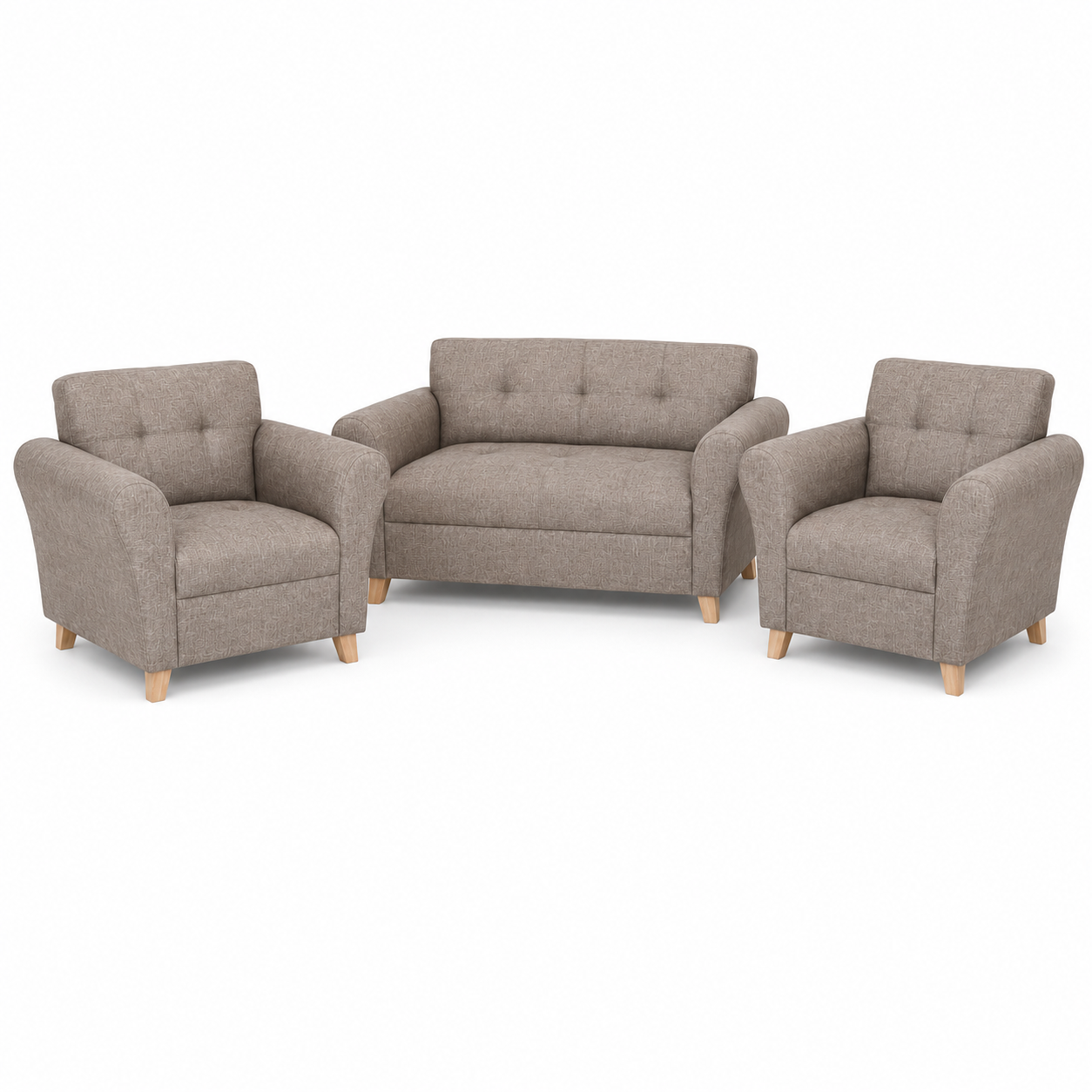 Juego de living 3 piezas – Sofá + 2 sillones