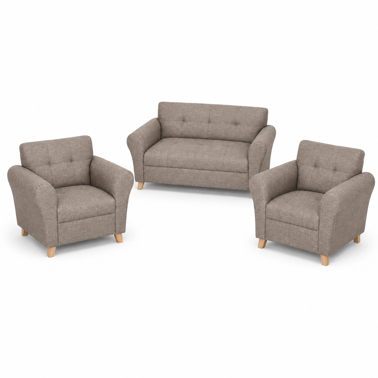 Juego de living 3 piezas – Sofá + 2 sillones