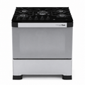 Cocina a Gas TEM Celebration Glass 5 Hornallas Acero Inoxidable