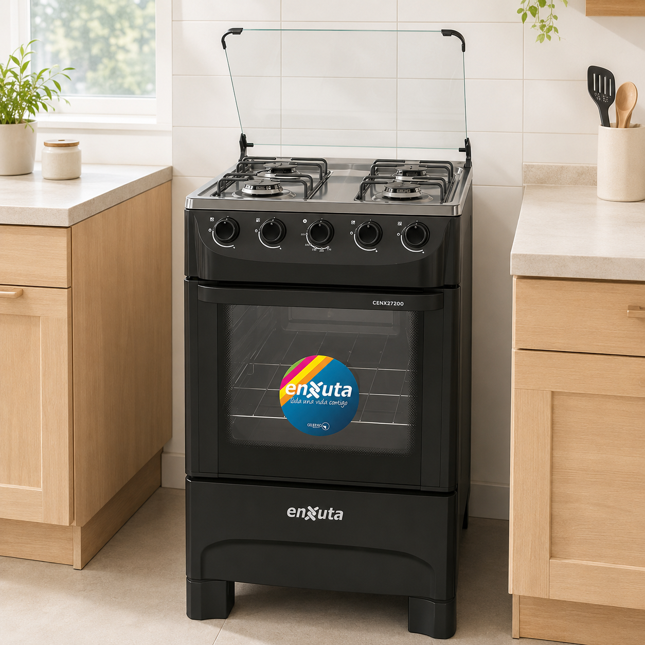 Cocina Multigas Enxuta CENX27200 4 Hornallas