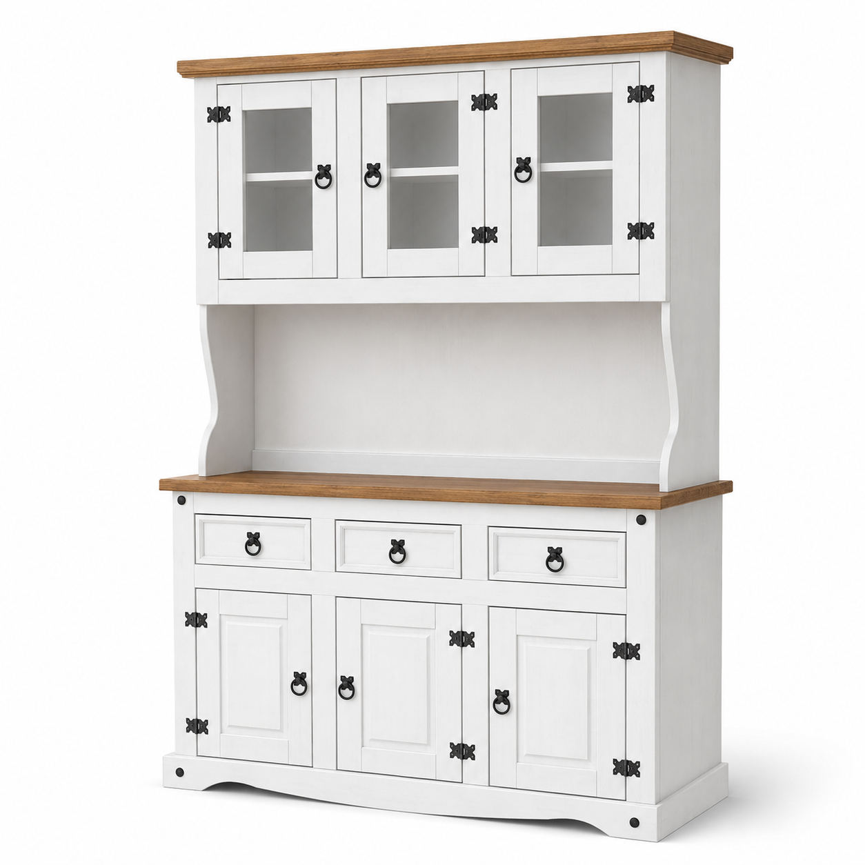 Modular Cristalero 6P+3C Línea Naturale - Blanco