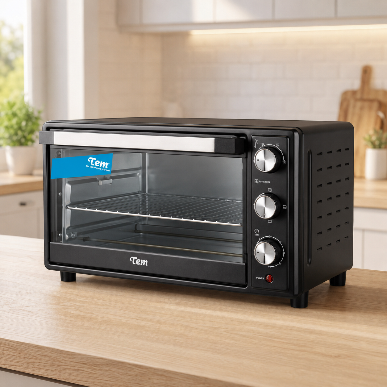 Horno Eléctrico de Mesa Tem 45 L 2000 W T1LHOE45L Negro