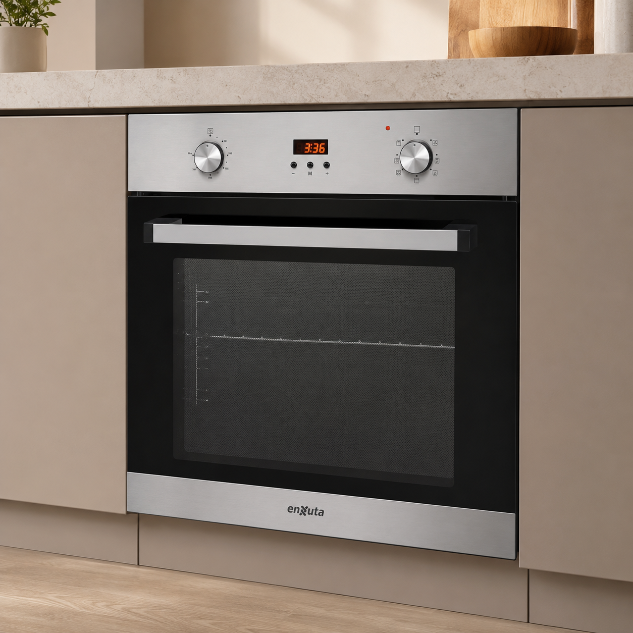 Horno Eléctrico Empotrable Enxuta HEENX5500DIG Digital 70 L Inox (Sin caja)