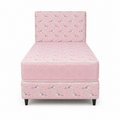 Sommier Y Colchon Infantil Rosado