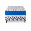 Sommier Y Colchon Infantil Rosado Azul