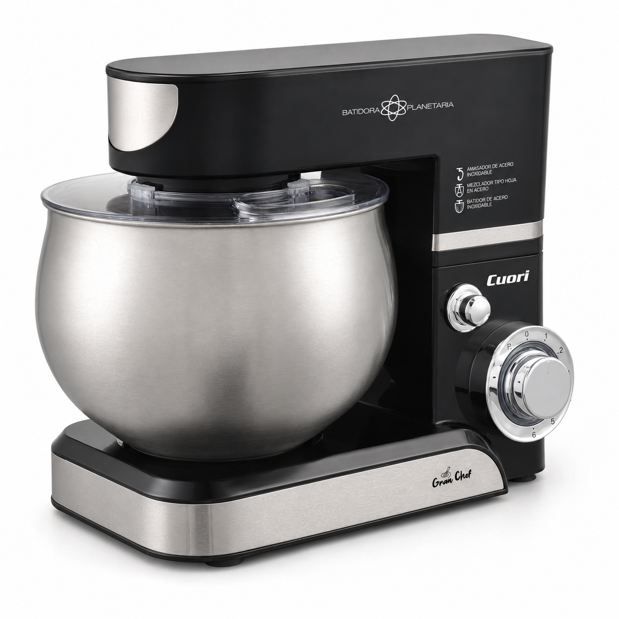 Batidora Planetaria Cuori Gran Chef 1200 W – Color Negro