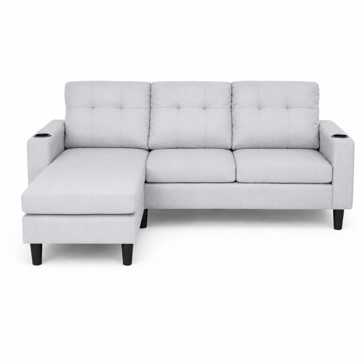 Sofá de Living de 3 Cuerpos con Chaise Longue