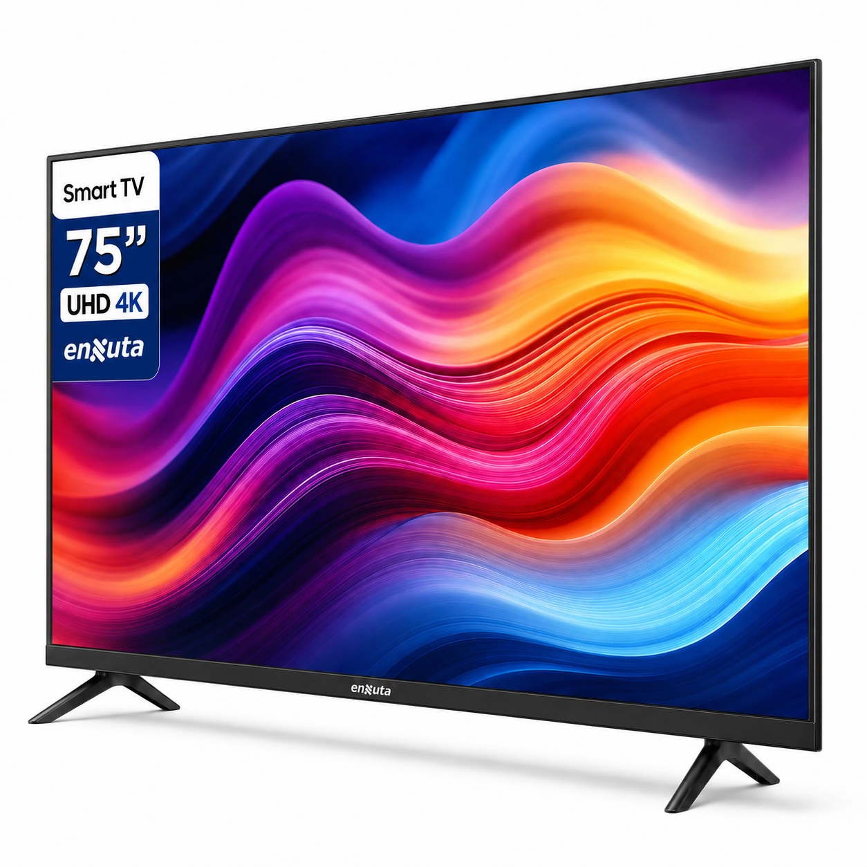 Smart TV Enxuta 75″ UHD 4K – LEDENX1275SDF4KW