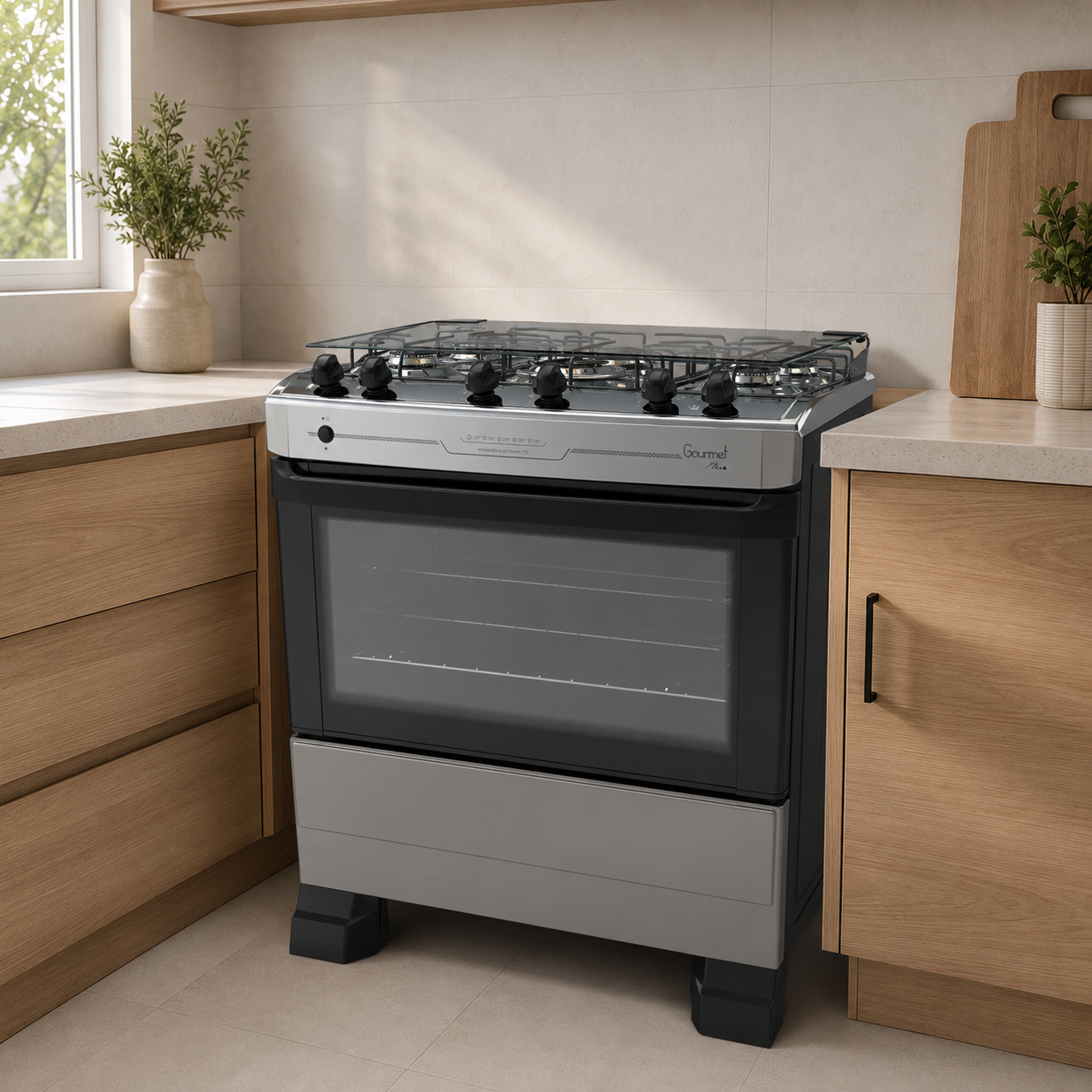 Cocina TEM Gourmet Plus 5 Hornallas a Gas Z2731 – Sin Caja
