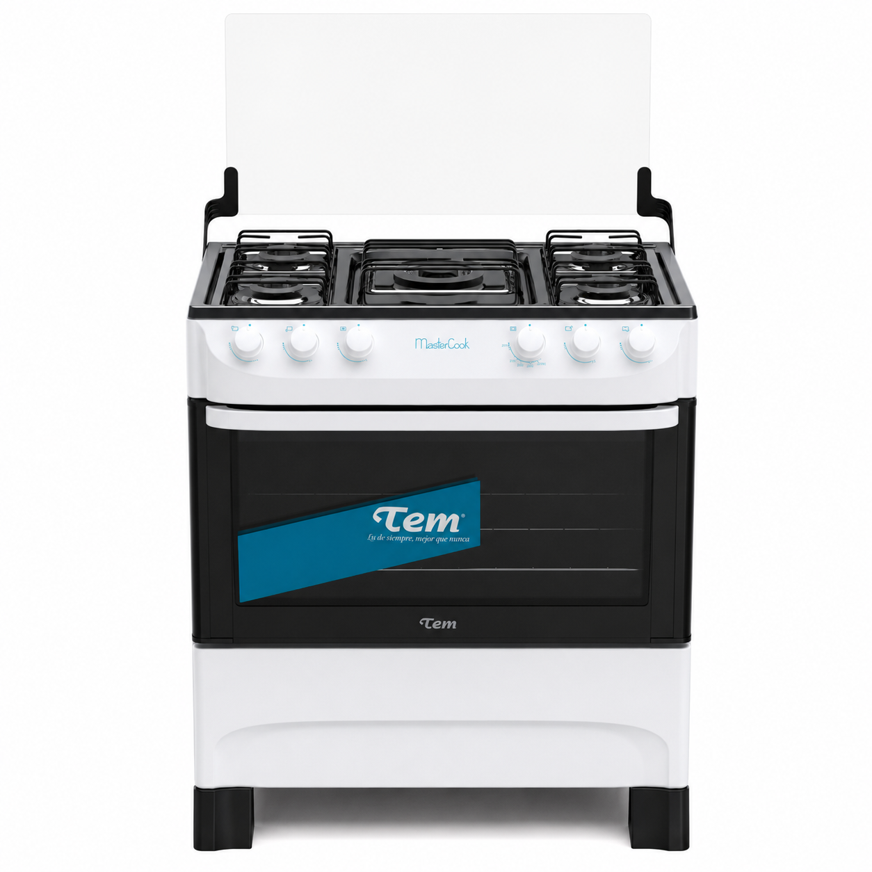 Cocina TEM Mastercook Z2709 Blanca – 5 Hornallas a Gas (Sin Caja)