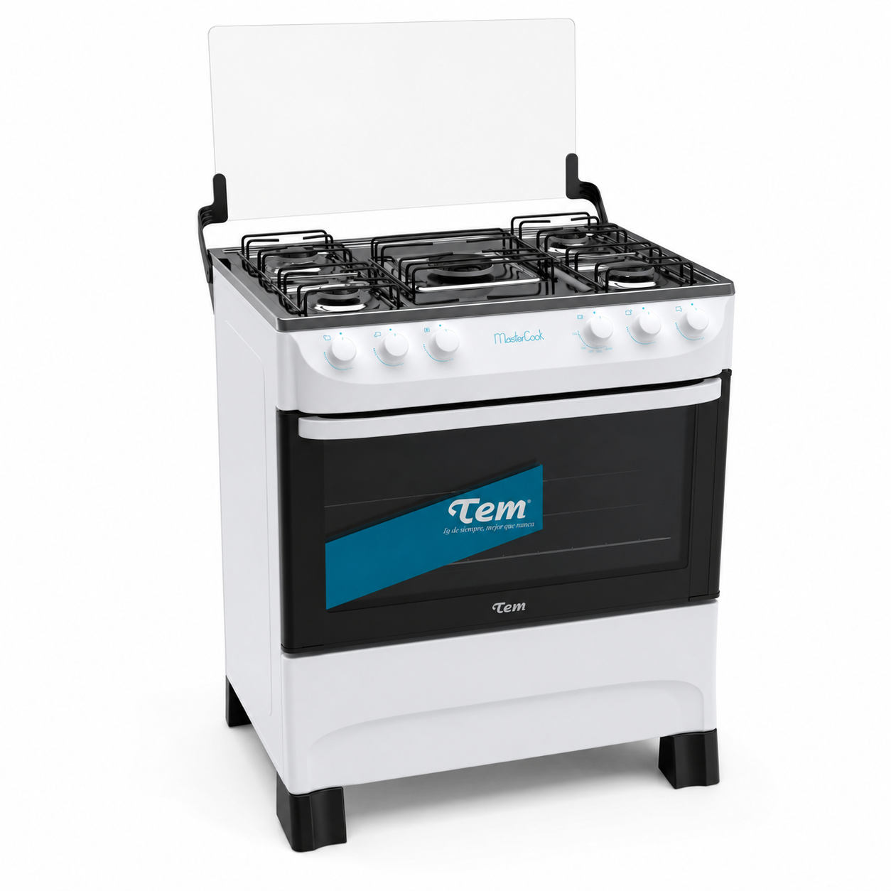 Cocina TEM Mastercook Z2709 Blanca – 5 Hornallas a Gas (Sin Caja)