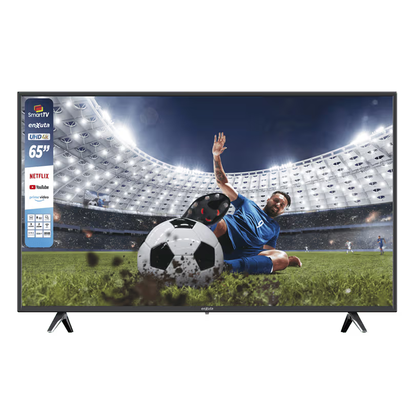 Smart TV Enxuta 65” 4K Ultra HD con Google TV y Dolby Audio