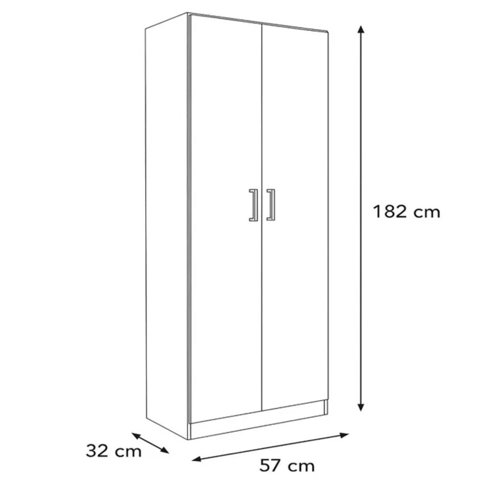 Armario Multiuso de 2 Puertas